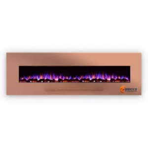Electric Fireplaces with Heater Multi Color - Rose Gold