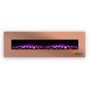 Electric Fireplaces without Heater Multi Color - Rose Gold