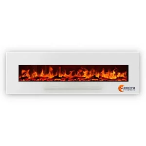 Electric Fireplaces with Heater - White