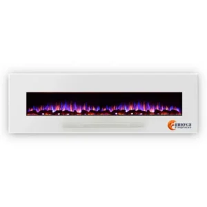Electric Fireplaces with Heater Multi Color - White