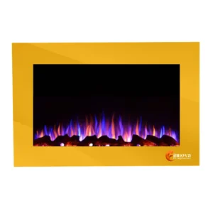 Electric Fireplaces Multi Color insert without heater-Golden